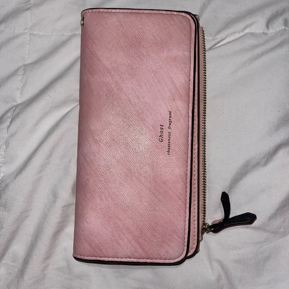 Pink pastel wallet